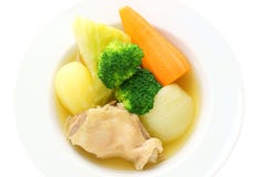 Bowl of chcken pot-au-feu stock photography Bowl of chcken pot-au-feu stock photography
