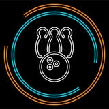 Bowling icon. vector bowling ball - bowling game, sport icon royalty free illustration Bowling icon. vector bowling ball - bowling game, sport icon royalty free illustration
