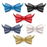 Bowtie icons set, realistic style royalty free illustration Bowtie icons set, realistic style royalty free illustration