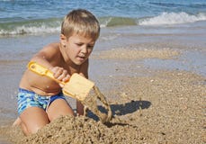 Boy beach royalty free stock image Boy beach royalty free stock image