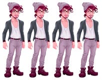 Boy with different expressions Royalty Free Stock Photography Boy with different expressions Royalty Free Stock Photography