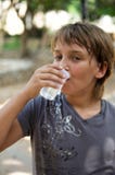 Boy Drinking Water . Royalty Free Stock Images Boy Drinking Water . Royalty Free Stock Images