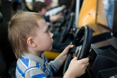 Boy In The Children S Amusement Arcade Stock Photography Boy In The Children S Amusement Arcade Stock Photography