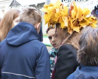 Boy with scared look between the group of teens royalty free stock photo Boy with scared look between the group of teens royalty free stock photo