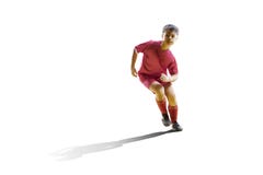 Boy with soccer ball, Footballer on the white background. isolated Stock Photos Boy with soccer ball, Footballer on the white background. isolated Stock Photos