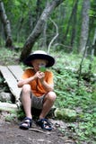 Boy Studying Nature Stock Photo Boy Studying Nature Stock Photo