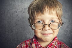 Boy With Glasses Royalty Free Stock Image