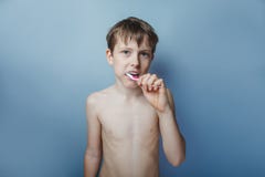 A Boy Of 10 Years Of European Appearance With Stock Image 