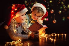 Boys Have A Christmas Royalty Free Stock Photos