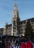 Boże Narodzenie rynek w Marienplatz Monachium fotografia stock Boże Narodzenie rynek w Marienplatz Monachium fotografia stock