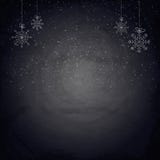 Bożenarodzeniowy chalkboard tło z płatkami śniegu royalty ilustracja Bożenarodzeniowy chalkboard tło z płatkami śniegu royalty ilustracja