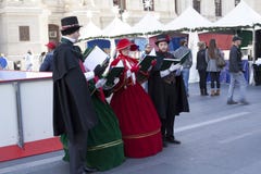 Bożenarodzeniowy kolędowanie w Filadelfia obrazy stock Bożenarodzeniowy kolędowanie w Filadelfia obrazy stock