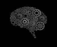 Brain build out of cogs Innovation with ideas and concepts royalty free illustration Brain build out of cogs Innovation with ideas and concepts royalty free illustration