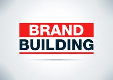 Brand Building Abstract Flat Background Design Illustration stock illustration Brand Building Abstract Flat Background Design Illustration stock illustration