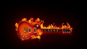 Brandende gitaar Brandende gitaar