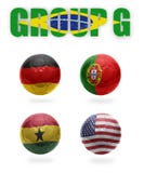 Brasil. Bolas de G. Realístico Futebol do grupo Foto de Stock Brasil. Bolas de G. Realístico Futebol do grupo Foto de Stock