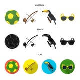 Brasil, país, bola, futebol Ícones ajustados da coleção do país de Brasil nos desenhos animados, preto, estoque liso do símbolo d Imagem de Stock Royalty Free Brasil, país, bola, futebol Ícones ajustados da coleção do país de Brasil nos desenhos animados, preto, estoque liso do símbolo d Imagem de Stock Royalty Free