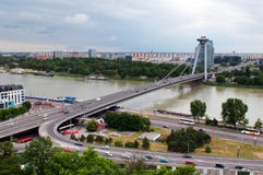 Bratislava S Main Bridge Stock Image Bratislava S Main Bridge Stock Image