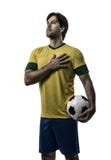 Braziliaanse voetballer royalty-vrije stock fotografie Braziliaanse voetballer royalty-vrije stock fotografie
