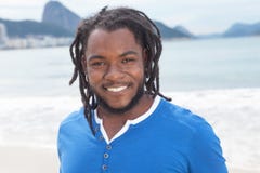 Brazilian guy with dreadlocks at Rio de Janeiro royalty free stock images Brazilian guy with dreadlocks at Rio de Janeiro royalty free stock images