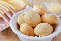 Brazilian snack pao de queijo (cheese bread) stock photography Brazilian snack pao de queijo (cheese bread) stock photography