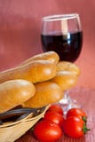 Bread And Wine Royalty Free Stock Images