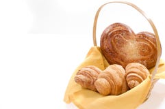 Bread Food In A Basket Stock Photography Bread Food In A Basket Stock Photography