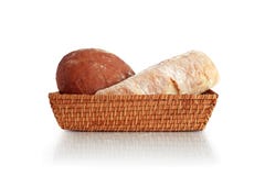 Bread In Basket Royalty Free Stock Image Bread In Basket Royalty Free Stock Image