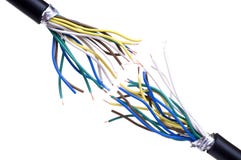 Break cable royalty free stock photography Break cable royalty free stock photography