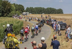 The Breakaway - Tour de France 2018 Royalty Free Stock Images The Breakaway - Tour de France 2018 Royalty Free Stock Images
