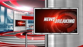 Breaking News Background with Studio Stock Footage - Video of cyberspace,  entertainment: 165197054
