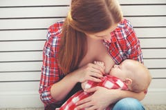 Breastfeeding. mother breast feeding baby stock image Breastfeeding. mother breast feeding baby stock image