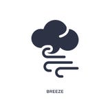 breeze icon on white background. Simple element illustration from weather concept royalty free illustration breeze icon on white background. Simple element illustration from weather concept royalty free illustration