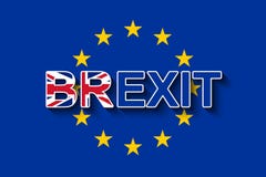 BREXIT στη σημαία της ΕΕ - UK& x27 απόσυρση του s από την ΕΕ διανυσματική απεικόνιση BREXIT στη σημαία της ΕΕ - UK& x27 απόσυρση του s από την ΕΕ διανυσματική απεικόνιση