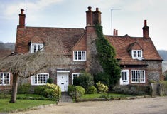 Brick And Flint House Stock Images