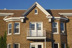 House architecture brick window roof traditional construction Stock Images House architecture brick window roof traditional construction Stock Images