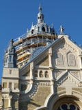 Brick synagogue building under construction in Hungary royalty free stock photos Brick synagogue building under construction in Hungary royalty free stock photos