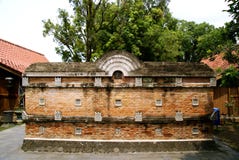 Brick wall partition in the complex of The Great Mosque Kotagede stock image Brick wall partition in the complex of The Great Mosque Kotagede stock image