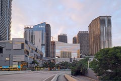 Brickell centrum i Miami, Florida arkivbilder Brickell centrum i Miami, Florida arkivbilder