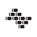Bricks icon vector isolated on white background, Bricks sign , c stock illustration Bricks icon vector isolated on white background, Bricks sign , c stock illustration