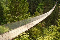 bridżowy Canada capilano zawieszenie Obraz Royalty Free bridżowy Canada capilano zawieszenie Obraz Royalty Free