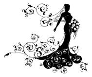 Bride Bouquet Wedding Silhouette Design vector illustration Bride Bouquet Wedding Silhouette Design vector illustration