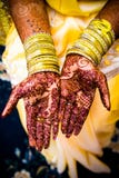 Bride with mehendi royalty free stock photography Bride with mehendi royalty free stock photography