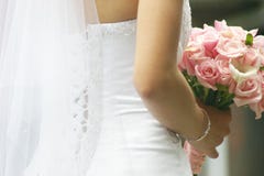 Bride With Roses Stock Photography