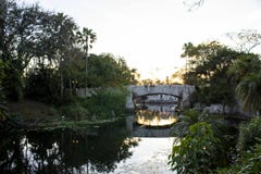 Bridge Connecting Discovery Island And Africa Stock Images