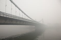 Bridge Im Moscow In A Smoky August Day Royalty Free Stock Photos Bridge Im Moscow In A Smoky August Day Royalty Free Stock Photos