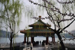 Bridge and lake in Beijing Peking, CHINA royalty free stock photos Bridge and lake in Beijing Peking, CHINA royalty free stock photos
