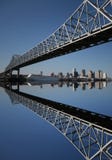 Bridge with New Orleans skyline