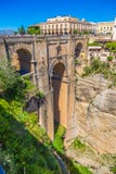 Bridge Of Ronda, One Of The Most Famous White Villages Of Malaga, Andalusia, Spain Stock Photography