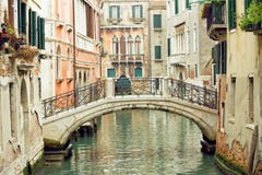 Bridge Over Canal Royalty Free Stock Photos Bridge Over Canal Royalty Free Stock Photos